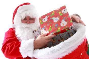 Sanat with presents
