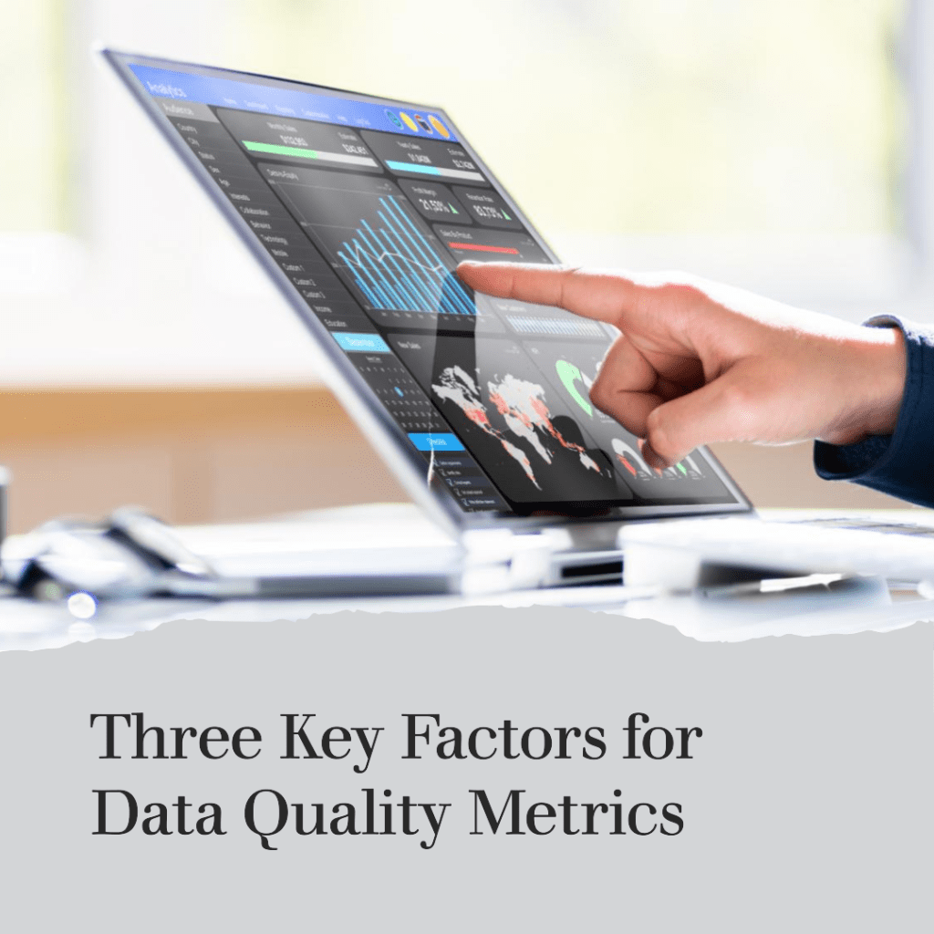 key data quality metrics